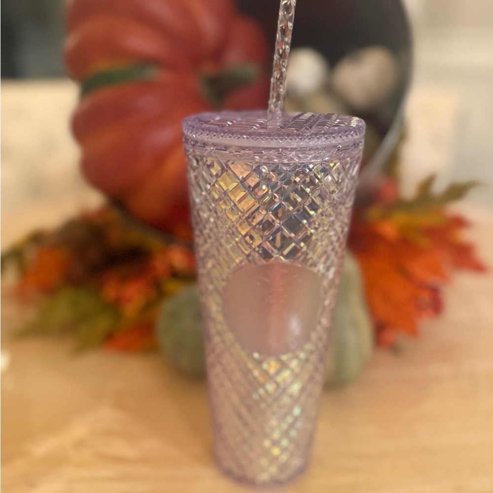 Purple Starbucks 20 oz Iridescent Tumbler with Straw